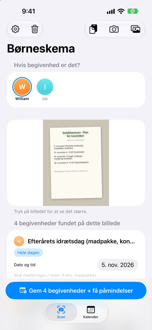 Bare tag et billede. Vi minder om madpakken.