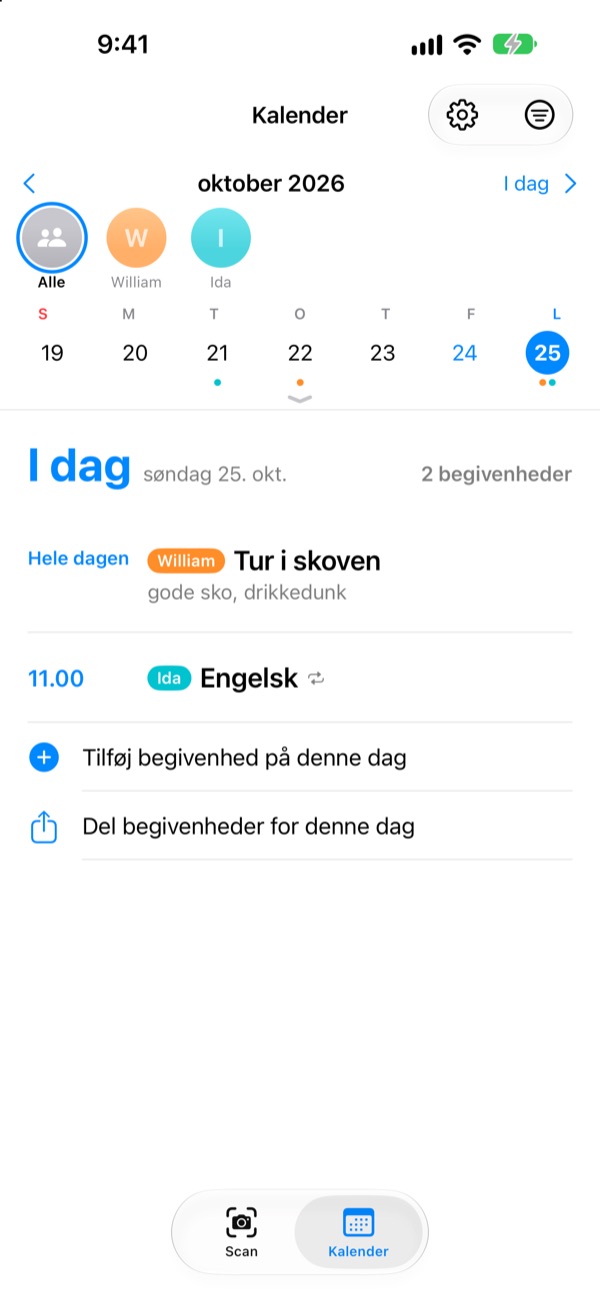 Flere børn og hele familien