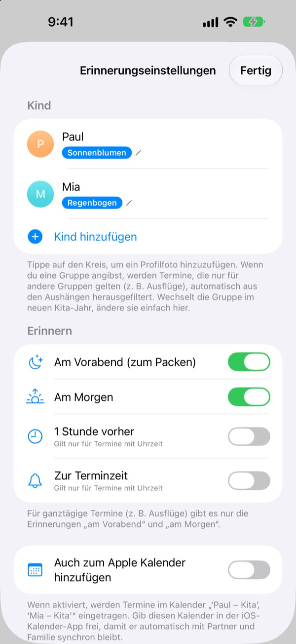 Am Vorabend wird gepackt