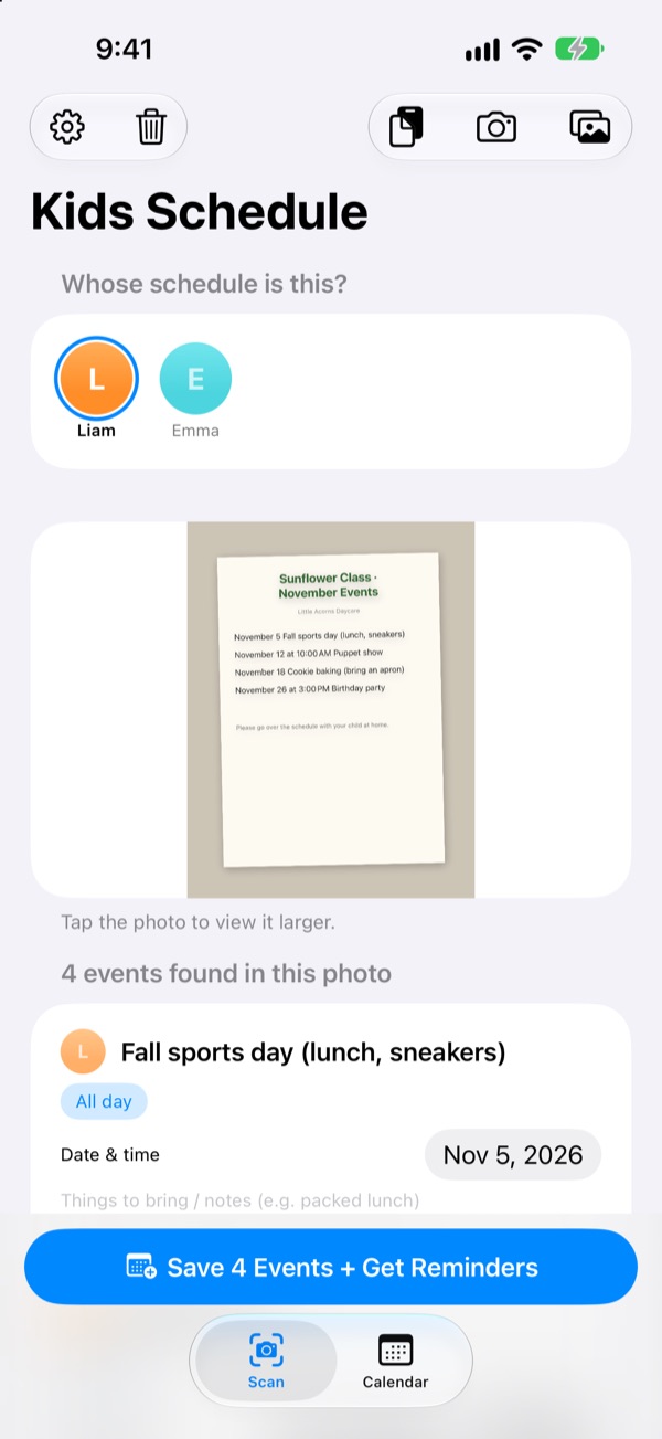 Snap the notice. Pack the night before.