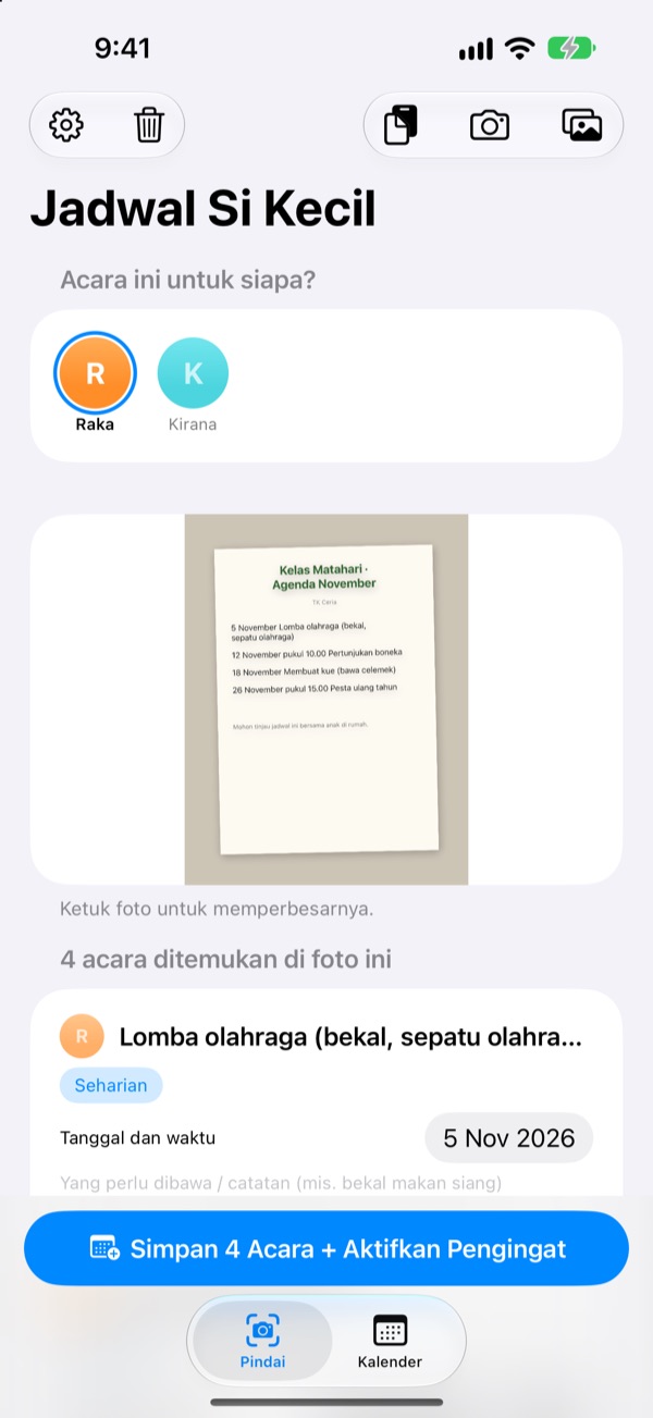 Cukup foto edarannya. Kami ingatkan bekalnya.