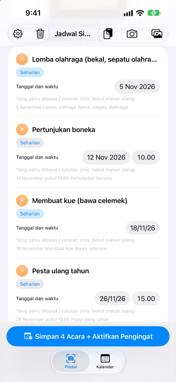 Satu foto, sebulan penuh