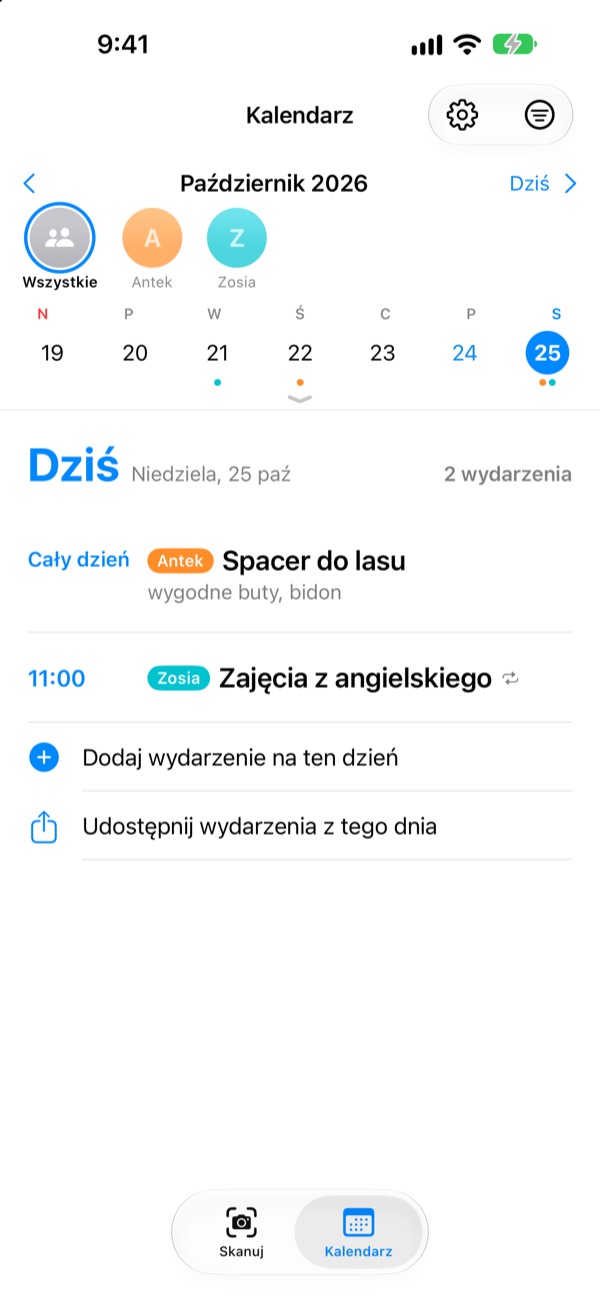 Kilkoro dzieci i cała rodzina