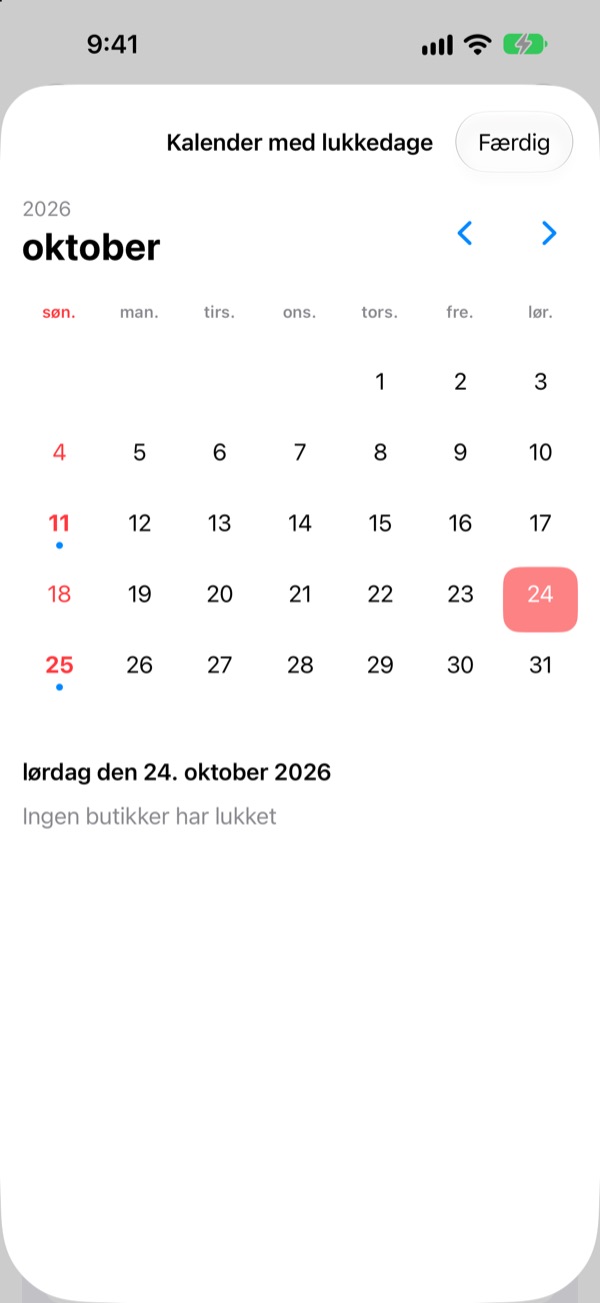 Påmindelser og widgets, så du ikke glemmer