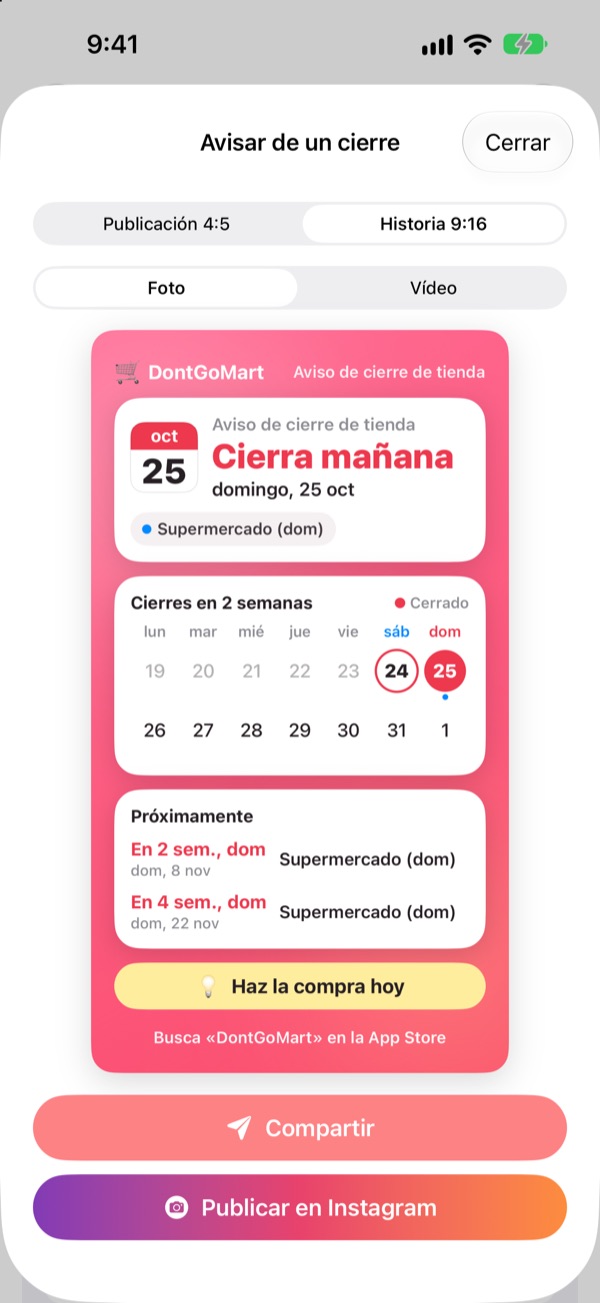 Compártelo en una sola tarjeta