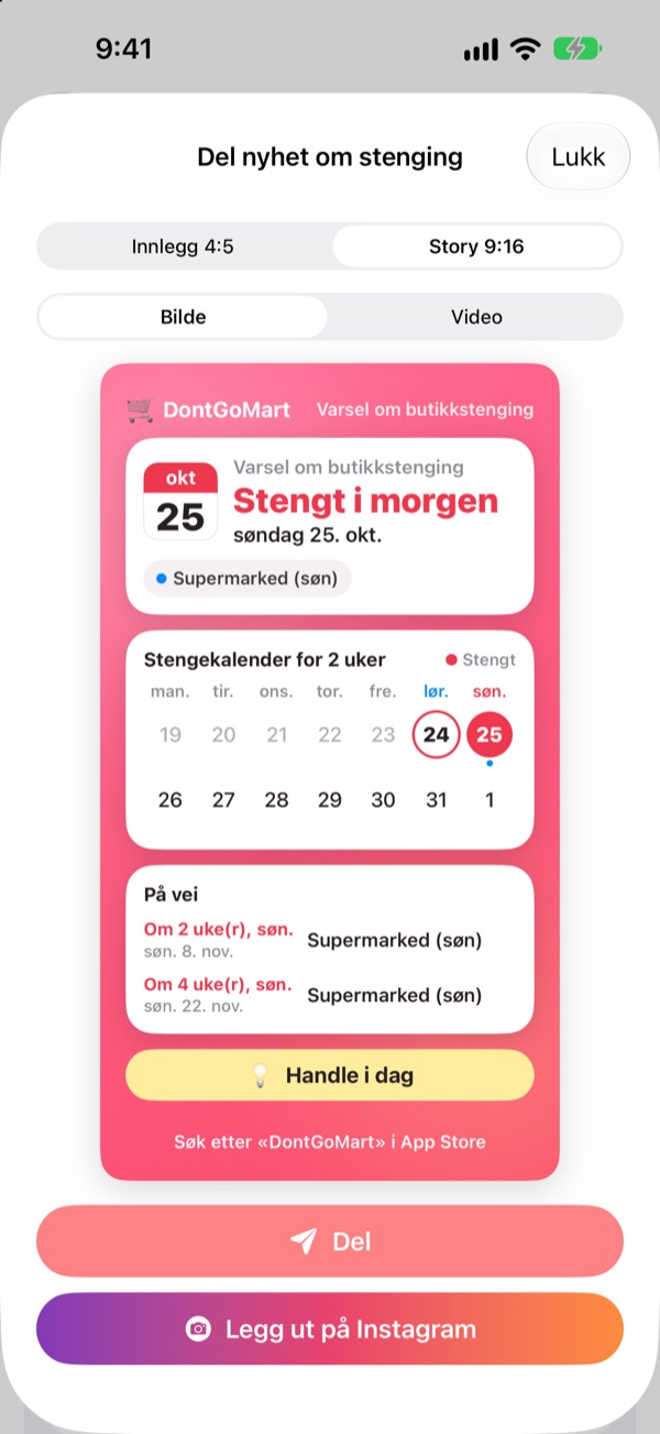 Del det på ett kort