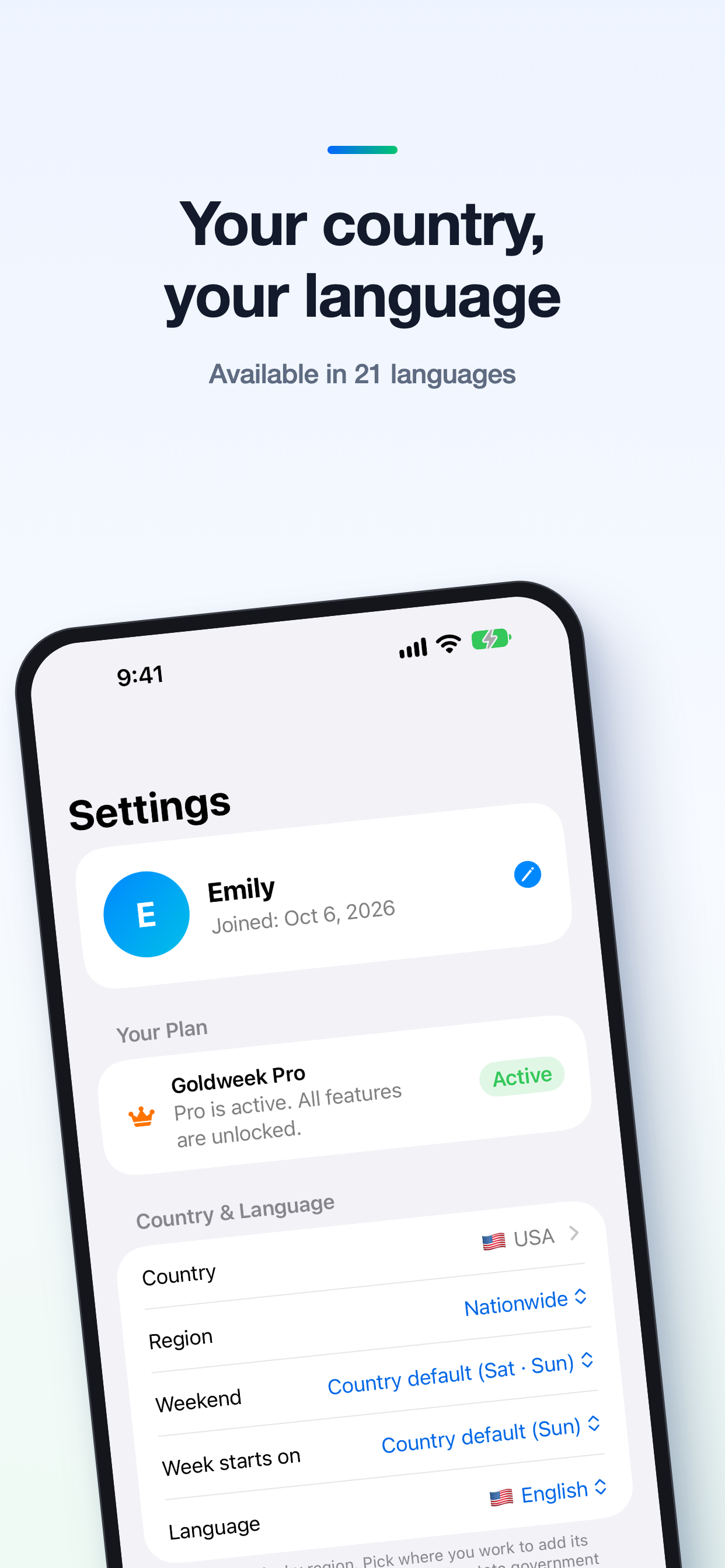 Goldweek screenshot