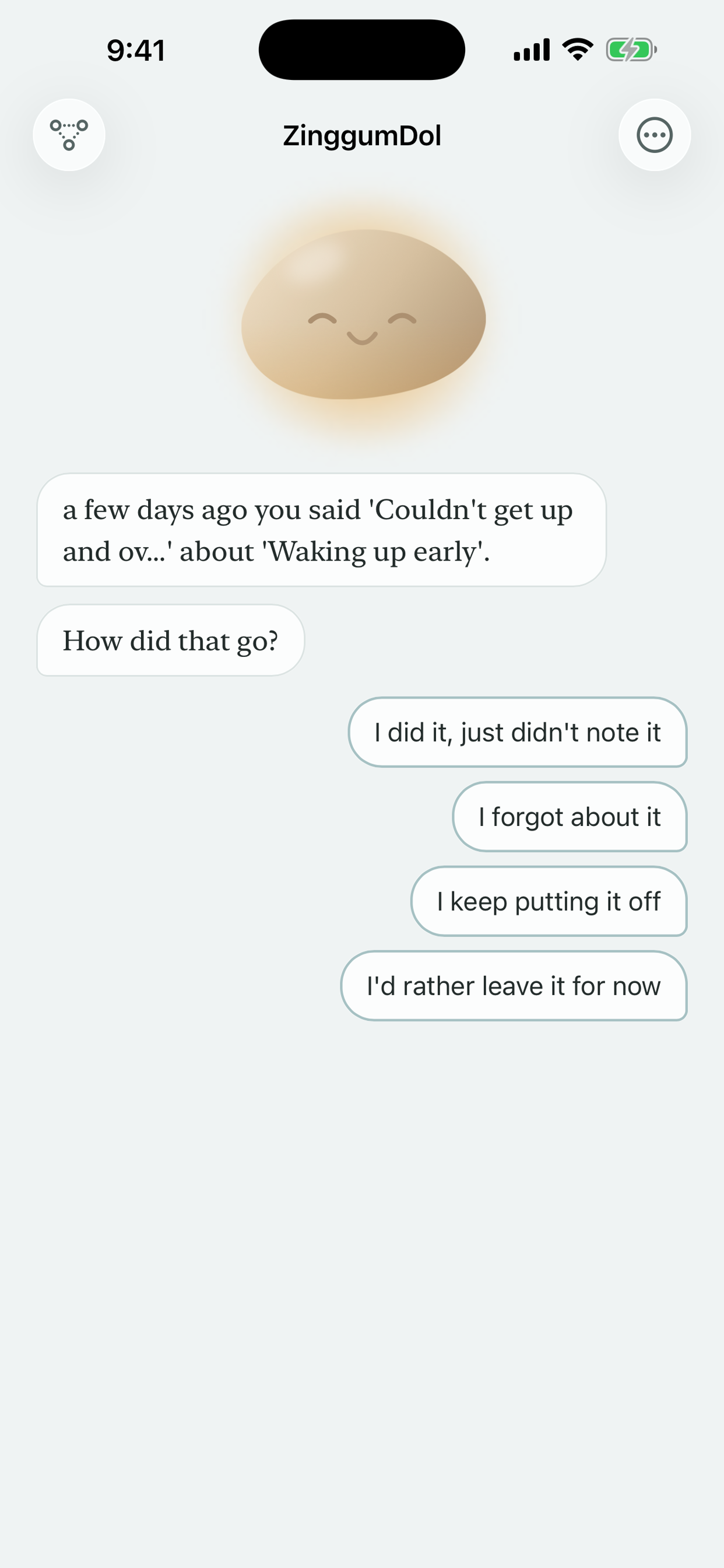 A conversation that picks up from your last note