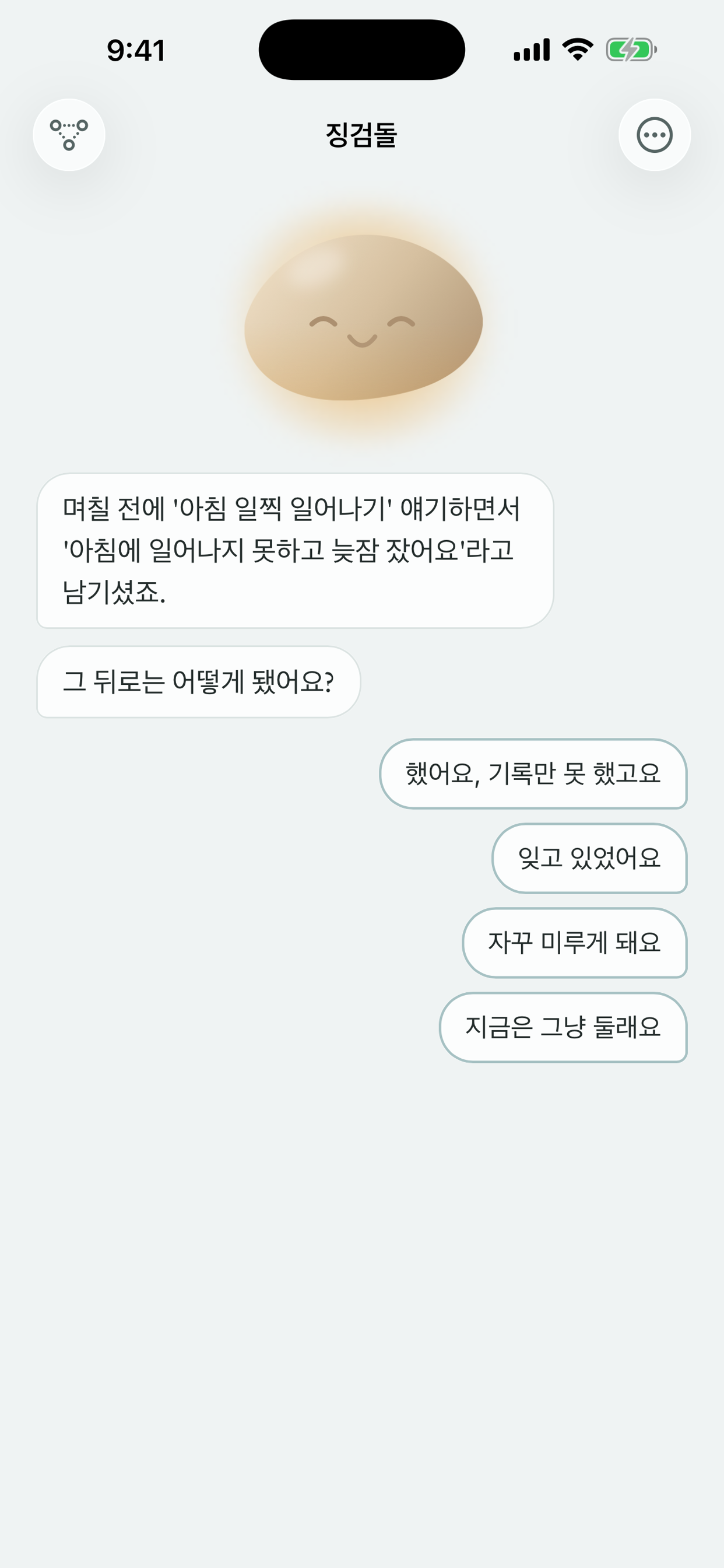 지난 기록을 이어서 묻는 대화
