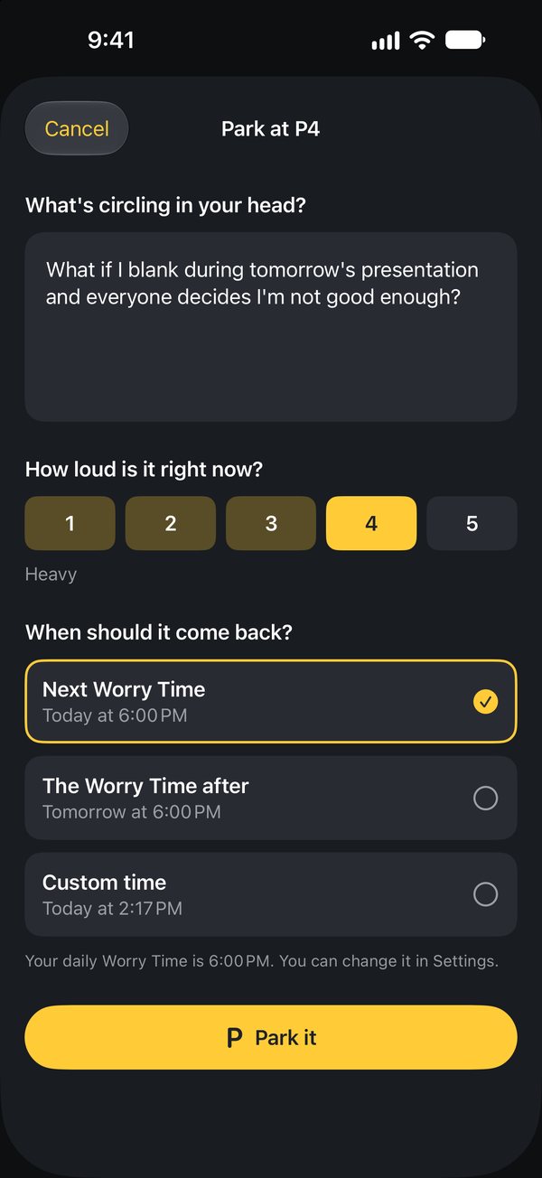 Writing a worry